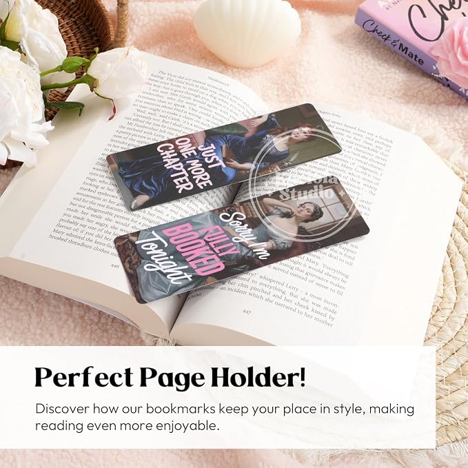 Kaciola 10PCS Funny Bookmarks for Women, Classical Bookworm Theme Book Marks Bookish Items Gift, Cute Bookmarks for Women Booklovers Teachers Adults Reading