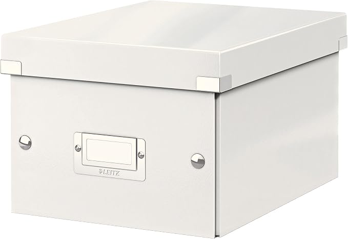 Leitz A5 Storage Box, Click and Store Range 60430001 - Small, White Storage Box A5