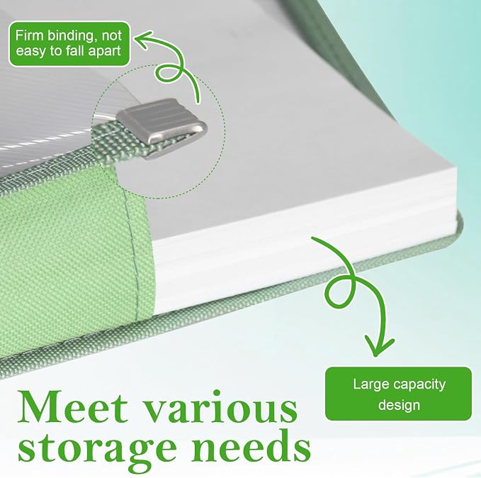 11 x 17 Inch Expandable Tabloid Size Document Folder with Label A3 Plastic Folders for Documents Expanding File Wallet Envelope Size (3, Green)