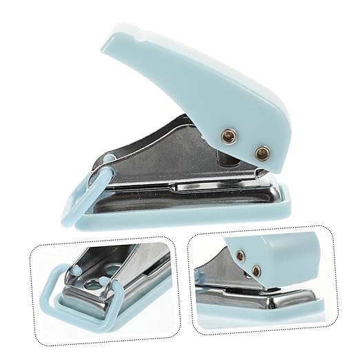 Puncher Cute Single Puncher Portable School Stapler for Office Use Sturdy Design for Home School Supplies