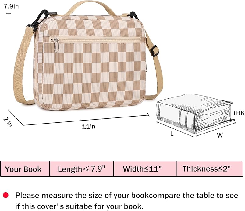 Bible Cover Case for Women Large Bible Cover for Girls Bible Study Supplies Accessories with Handle and Shoulder Strap | Durable