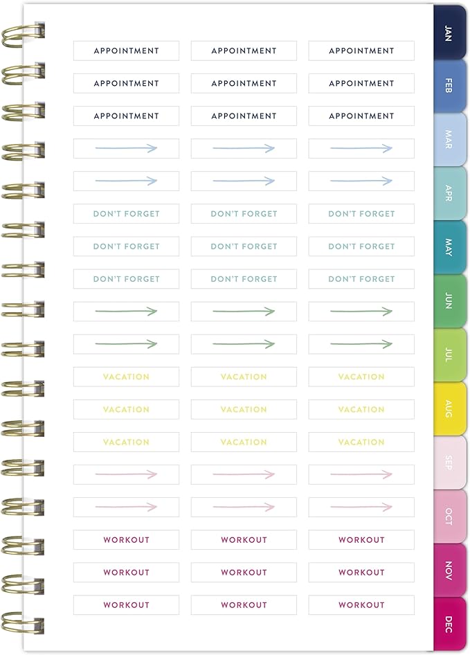 AT-A-GLANCE 2027 Planner, Simplified by Emily Ley, Weekly & Monthly, 5.5" x 8.5", Berry Floral (EL59-200-27)