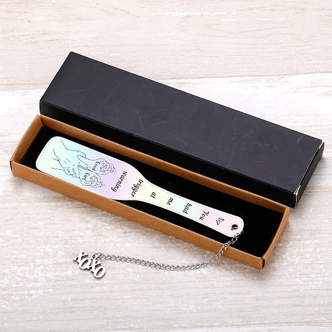 Spicy Book Lover Gifts for Readers Bookworm Booknerd Darck Romance Bookmarks, Funny Bookmarks for Reading Women, Bookish Book Accessories Good Girl Bookmark, Book Lover Valentines Gifts for Teen Girls