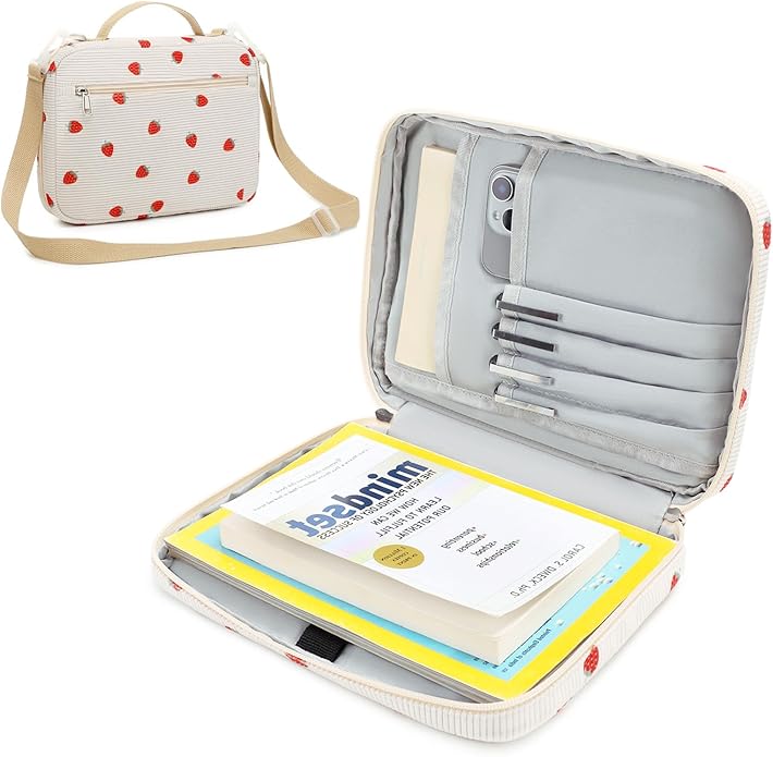 Bible Cover Case for Women Large Bible Cover for Girls Bible Study Supplies Accessories with Handle and Shoulder Strap | Durable