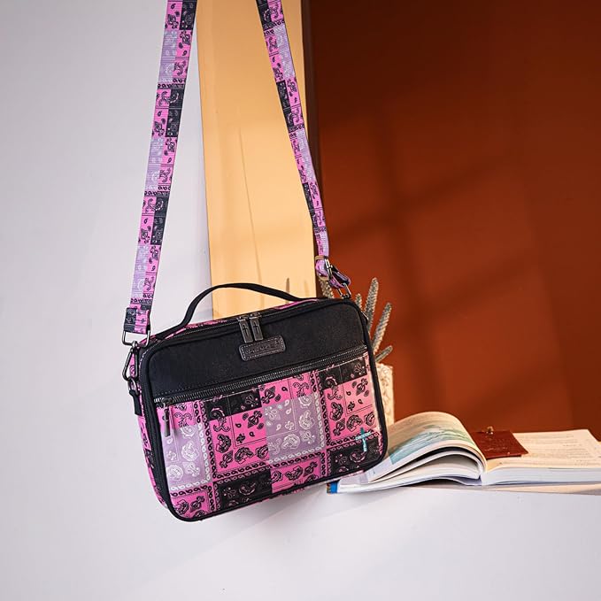Montana West Bible Covers for Women Men with Leather Bookmark Carrying Book Case Church Bag Outdoor Protective