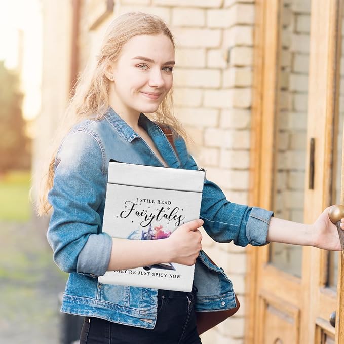 Fairytales Book Sleeve Romance Book Cover Book Lovers Gifts Book Club Gifts Bookish Gifts Book Protector Reading Gifts Book Gifts for Readers Librarian Mothers Day Graduation Birthday Gifts
