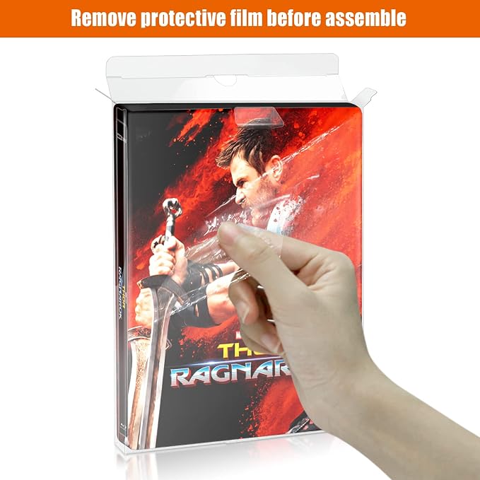 Steelbook Protector Case Protectors Blu-Ray Steelbook Slipcover, Suitable for 4K Steelbook Arrow Video & Criterion - 48 Packs