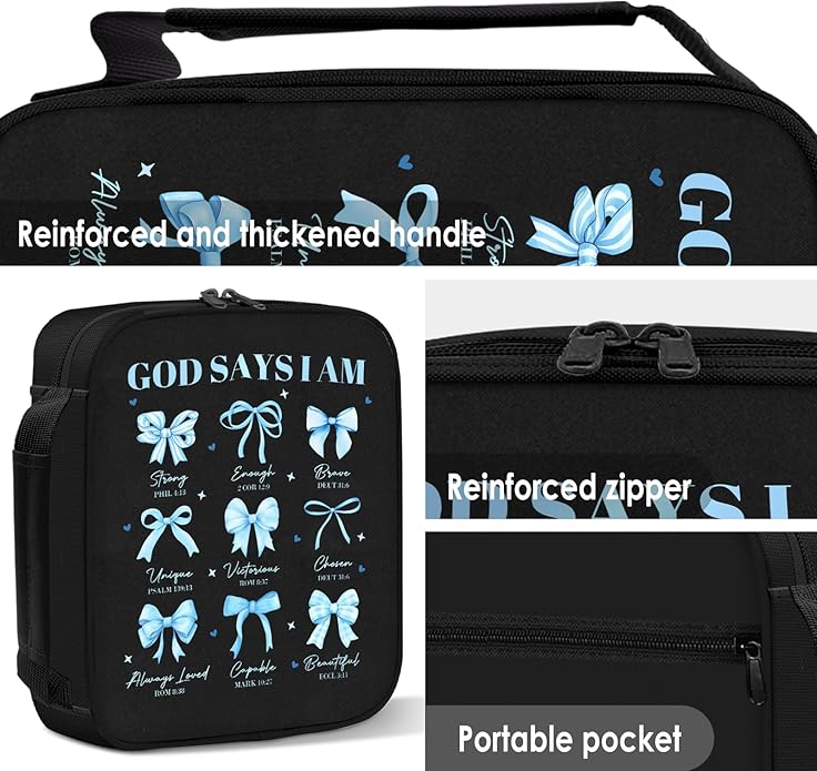 Bible Cover for Women, Bible Holder, Bible Cover With Handles, Bible Carrying Case, Bible Bags With Zipper and Pockets