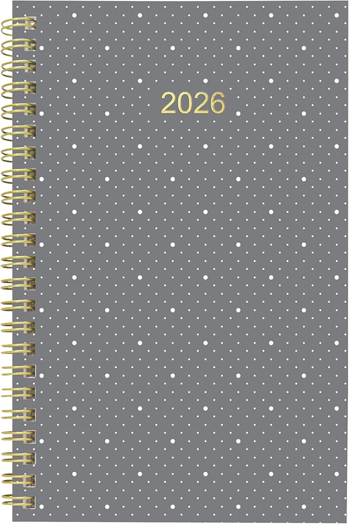 Blueline® 2026 Essential Weekly/Monthly Planner, 12 Months, January to December, Gold Twin-Wire Binding, 8" x 5", Minimalist (C101PT.ASX-26)