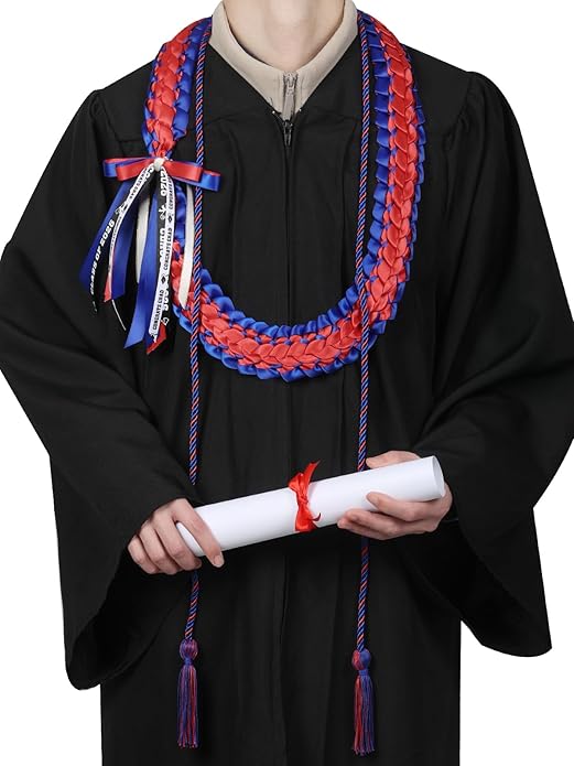 TFTAFAN Graduation Leis and Graduation Honor Cords Class of 2026 Graduation Ribbon Lei Graduation Necklace Braided Necklaces gift for Student Gifts Party Supplies