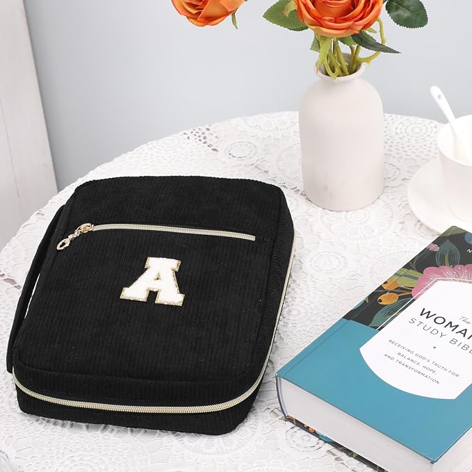 Bible Cover for Women, Initial Personalized Bible Gift Book Carrying Case for Study Suppliers & Accessories