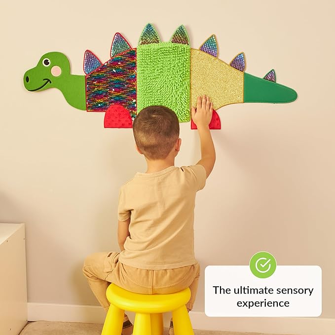ODOXIA Sensory Wall Panel | Sequin Busy Board for Sensory Room and Daycare | Montessori Toys and Activity | Autism Mats and Squares for Toddlers and Kids