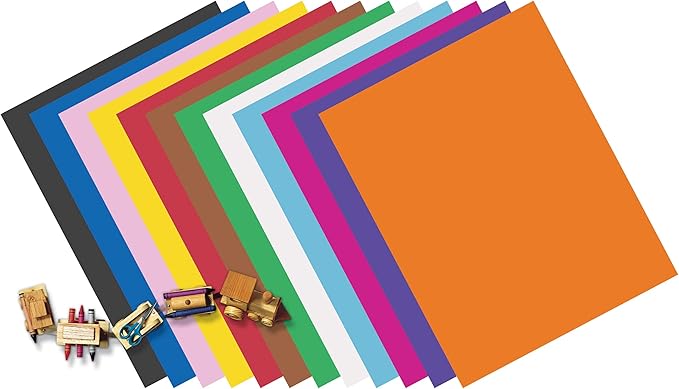 Pacon Peacock 100% Recycled Railroad Board, 22" x 28", 6-Ply, Red, Pack Of 25 Sheets