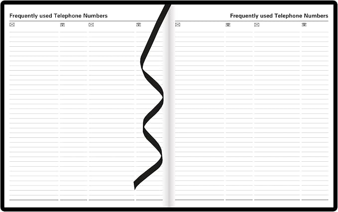 LETTS of London 10Y for Year 2022 Principal Desk Day to Page Journal, Black, Quarto Size (Y) - 10 1/4" X 8/1/4", C10YBK-22