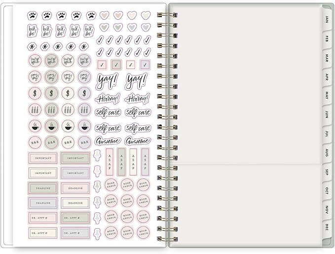 Blue Sky The Everygirl 2027 Weekly and Monthly Planner Calendar, January 2027 - December 2027, 5" x 8", Flexible Cover, Durable Twin Wire Binding, Storage Pocket, Includes Stickers, Marisa