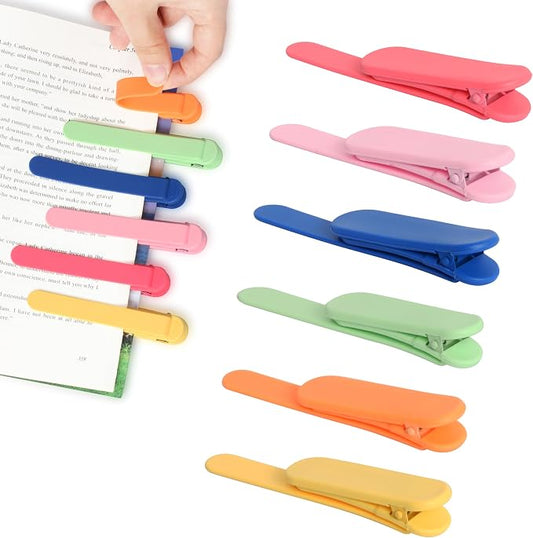 Book Marks for Reading Women, Kaluofan 6PCS Colorful Book Accessories, Bookmark Clip, Bookmarks for Women, Gifts for Mothers Teachers Book Lovers on Mother's Day, Birthday, Thanksgiving and Christmas