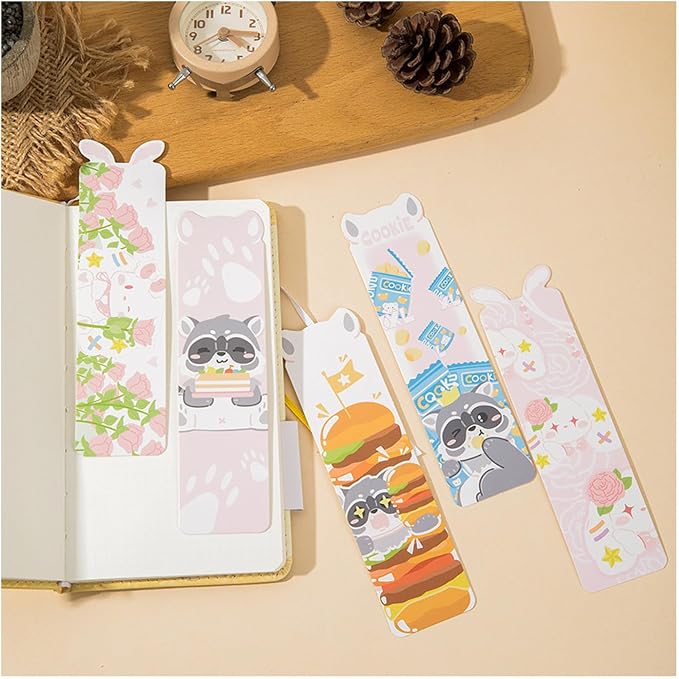 Cute Funny Animal Theme Colorful Bookmarks, 30 PCS (Kawaii Artist)
