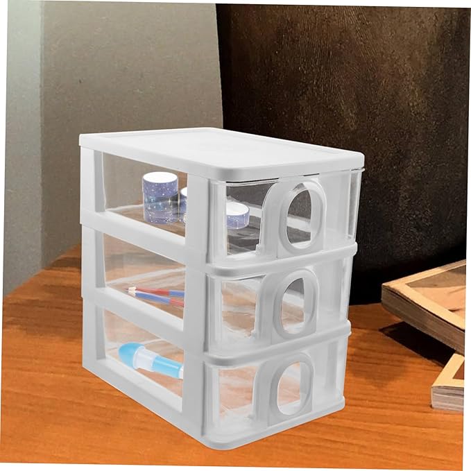 DECHOUS Drawer Type Desk Organizer Storage Box for Office Multi-Functional Desktop Storage Drawers for Stationery and Supplies
