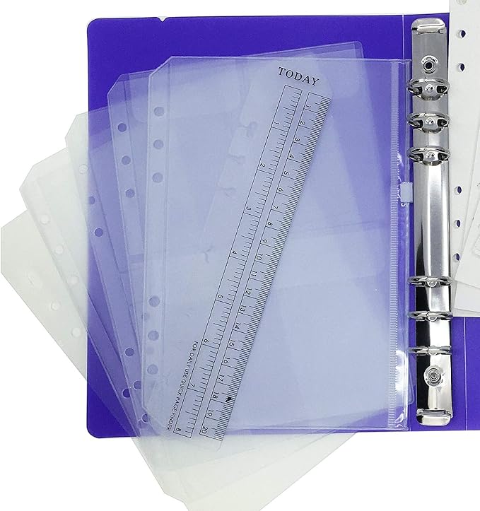 A5 PP Binder with Pages & Binder Pocket Set, White