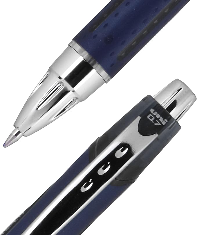 uniball Jetstream RT Ballpoint Pens, Fine Point (0.7mm), Black, 12 Pack