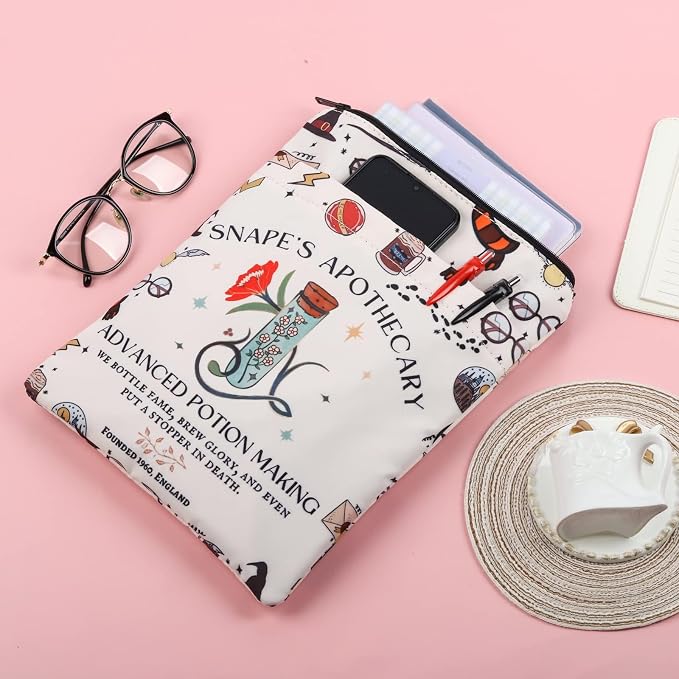 H Inspired Book Sleeve Gifts Book Lovers Gifts Book Covers for Paperbacks Movie Merch Bookish Gift (HP Apothecary bs)