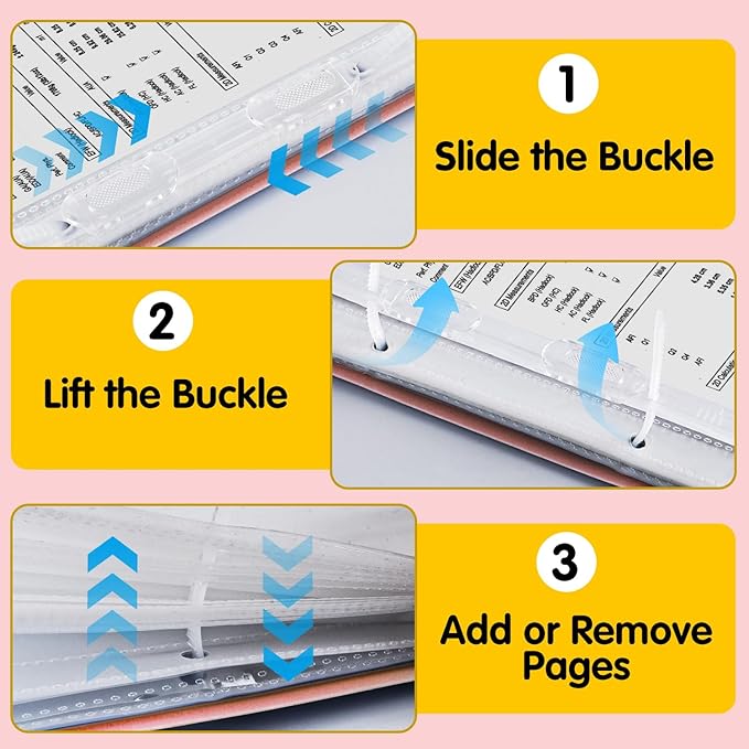 Portable Expanding File Folders, Folio Document Organizer for Letter Paper,Bill,Receipt, Detachable and Foldable File Holder 40-Page Paper Organizer with 50 Pockets(30pcs A4,20pcs A5).Pink