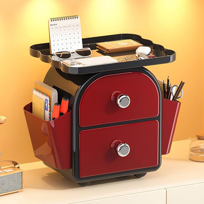 Space Saving Multifunctional Desktop Drawer Storage Box Ideal for Organizing Offices Supplies Makeup Accessories Presentation Storage Box