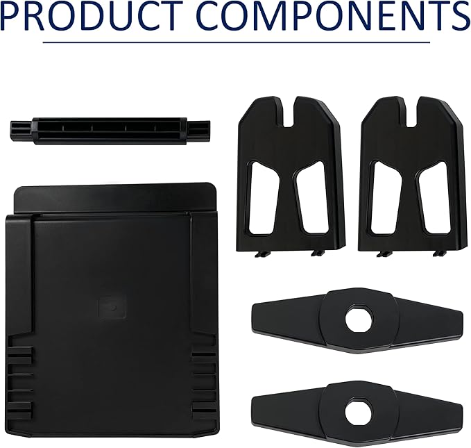 Label Holder, Thermal Label Holder for Rolls and Fan-Fold Labels, Shipping Label Roll Holder,Work with Desktop Label Printer for Office and Home(Black Large)