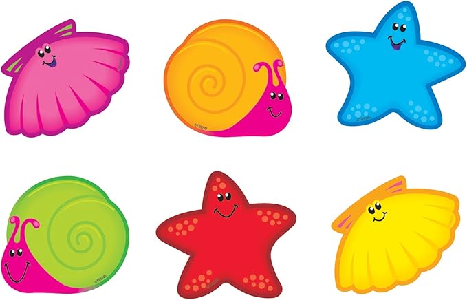 TREND enterprises, Inc. Seashore Friends Mini Accents Variety Pack, 36 ct