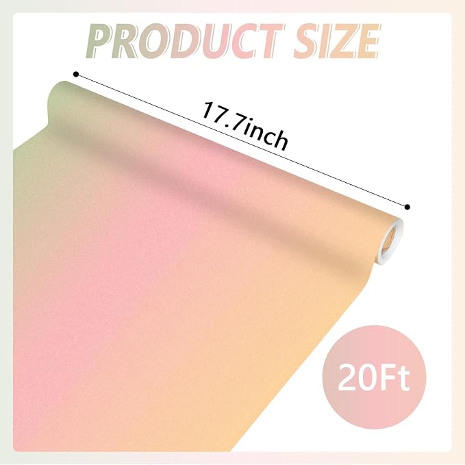 Qyeahkj Boho Bulletin Board Paper Roll Pink Bulletin Board Background Paper Fade Resistant Poster for Art Craft Classroom Supplies17.7in x 20ft