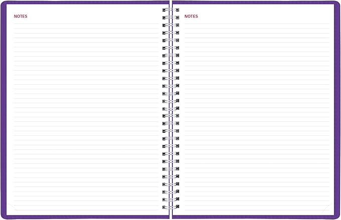 Brownline® 2026 DuraFlex Weekly Planner, Appointment Book, 12 Months, January to December, Twin-Wire Binding, 11" x 8.5", Purple (CB950V.PUR-26)