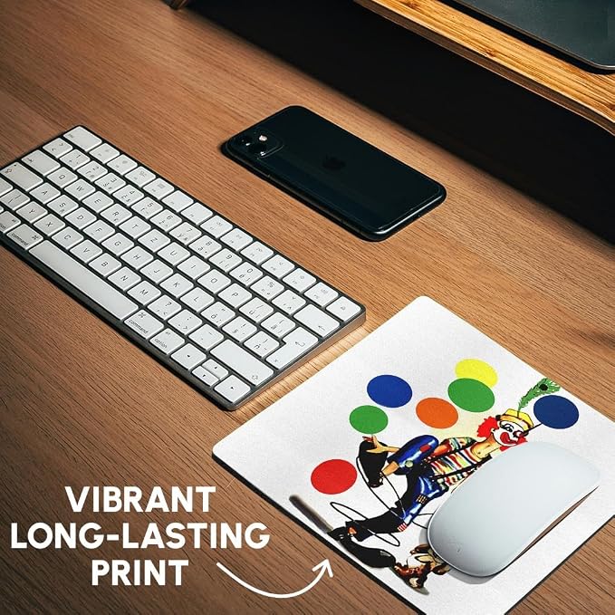 3dRose LLC 8 x 8 x 0.25 Inches Mouse Pad, Fun Clown (mp_1258_1)