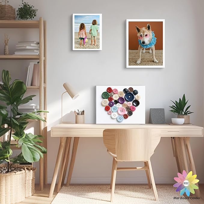 Mat Board Center, Pack of 10 11x14 Foam Board, 1/8" Thick, Lightweight White Foam Core Boards for Photo Mounting, Display and Craft