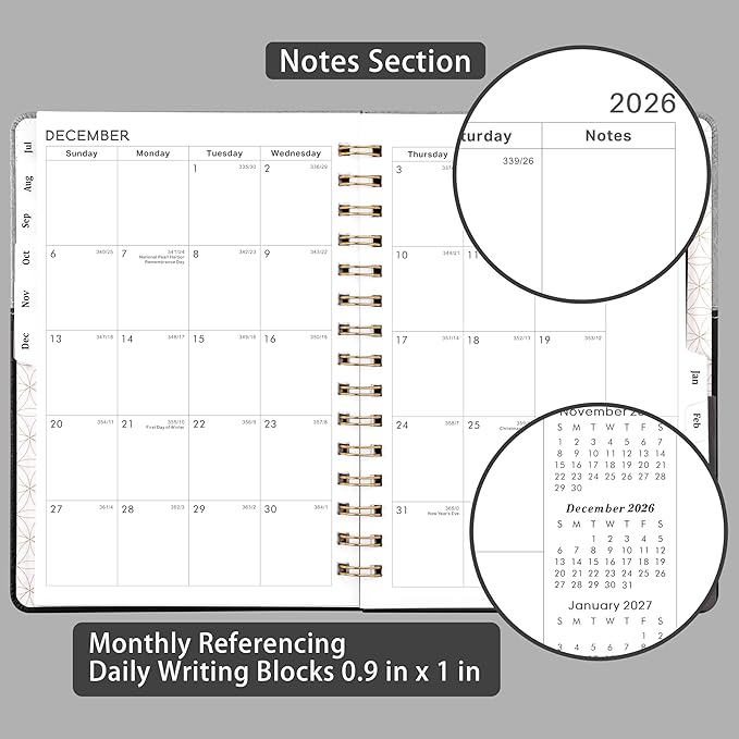 2026-2027 Planner - Weekly Monthly Calerndar Planner 2026-2027, July 2026-June 2027, Academic Agenda with Elastic Closure, Inner Pocket, 6.4'' x 8.5''