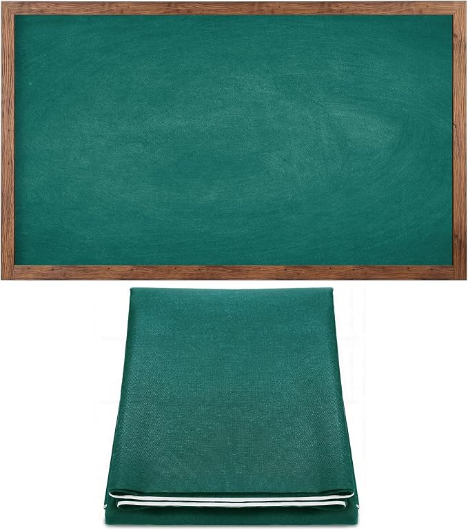 Mindsoft Bulletin Board Paper 48'' x 107'' Class Boards for Classroom Bulletin Boards Everyone is Welcome Classroom Board Decor Pillows Curtains Crafts(Green Blackboard,1 Pc)