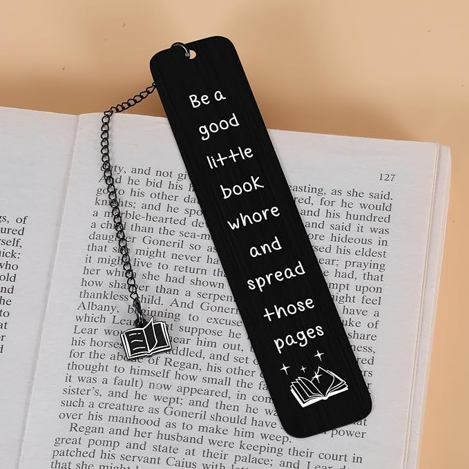 Smutty Bookmarks for Women Smutty Book Lover Gifts for Women Book Lovers Bookworm Bookish Nerd Reading List Bookmark Be a Good Little Book Whore Bookmark Christmas Birthday Book Club Gifts