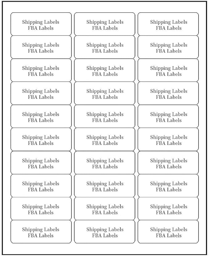 Address Labels for Inkjet Printers 1" x 2-5/8", Pack of 3000 Labels