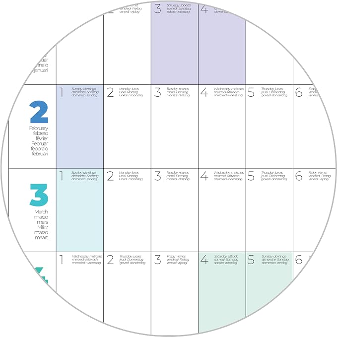PACKLIST® 2026 Yearly Wall Calendar – Large 33" x 24" Full Year Poster Planner – Extra-Thick 170 GSM Paper – 12-Month Annual Organizer for Family, Office & Academic Planning – Plastic-Free