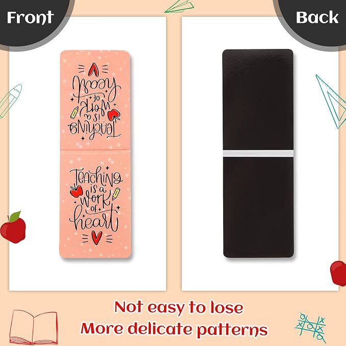 Zonon 72 Pcs Teacher Magnetic Bookmarks Teacher Appreciation Gifts Bulk Thank You Gift from Students Appreciation Bookmarks Inspirational Page Clips for Christmas Teachers Day Graduation Gifts