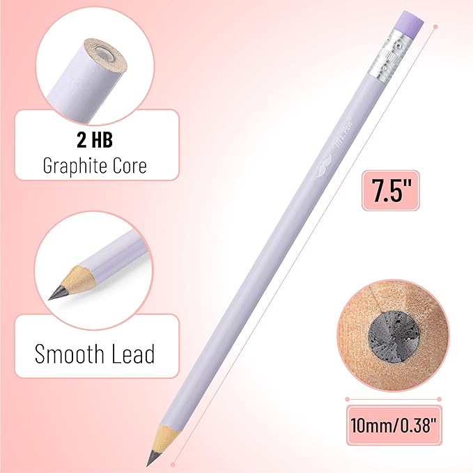 Mr. Pen- Jumbo Pencils, 30 Pack, Colorful Barrels, Smooth Black 2 HB Graphite Cores, Large Preschool Pencils, Smooth Writing Lead for Kindergarten, Kids and School Supplies