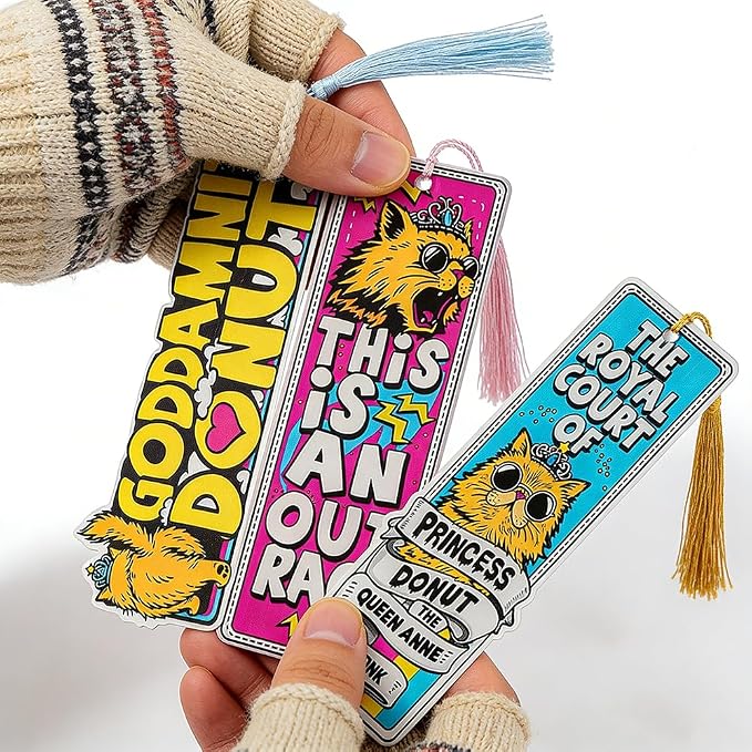 Dungeon Crawler Carl Princess Donut Bookmarks Book Lover Book Charm School Supplies Office Stationery DCC Fans Birthday Gift (3pcs Carl)