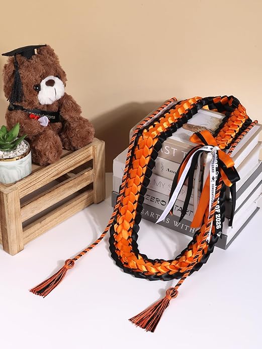 TFTAFAN Graduation Leis and Graduation Honor Cords Class of 2026 Graduation Ribbon Lei Graduation Necklace Braided Necklaces gift for Student Gifts Party Supplies