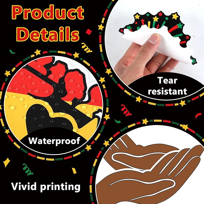 gisgfim Black History Month Tree Bulletin Board Set Decorations Black History Month Classroom Decor African American Inspirational Paper Cutouts for Wall Door Chalkboard Craft School Home Supplies