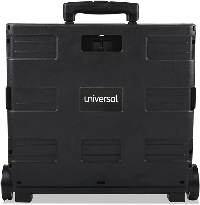 Universal Collapsible Mobile Storage Crate, 18.25" x 15" x 39.4", Black