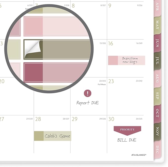 AT-A-GLANCE 2027 Planner, Weekly & Monthly, 13-Month Jan-Jan, 8.5" x 11", Badge, Floral (1842F-905-27)