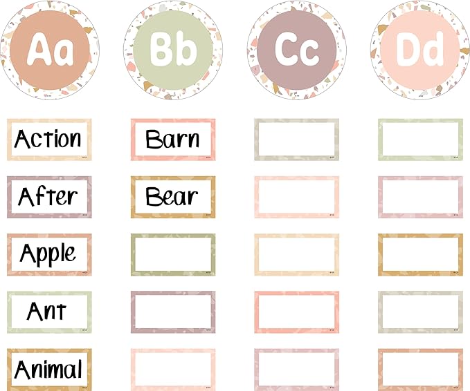 Teacher Created Resources Terrazzo Tones Word Wall Bulletin Board (TCR7205)