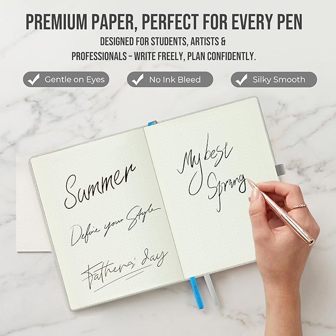 Planner 2026-2027 Weekly & Monthly Planner with Hourly Time Slots, 18 Month Academic Calendar July 2026 – Dec 2027, Vertical Layout, Monthly Tabs, Textured Fabric Hardcover, Sliver