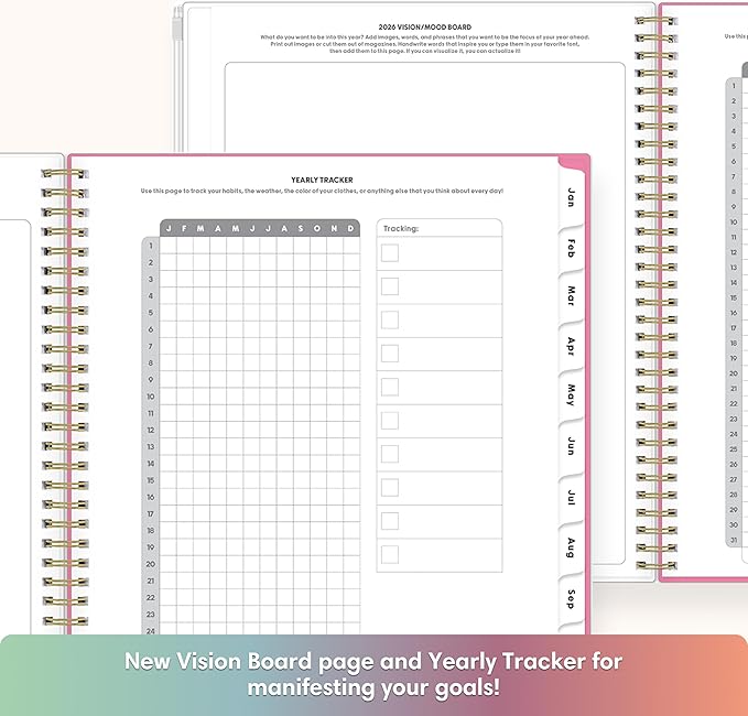 Blue Sky Gen Z 2026 Weekly and Monthly Planner Calendar, January 2026 - December 2026, 8.5" x 11", Flexible Cover With Zip Pouch, Durable Twin Wire Binding, Laminated Tabs, Storage Pocket, Capri