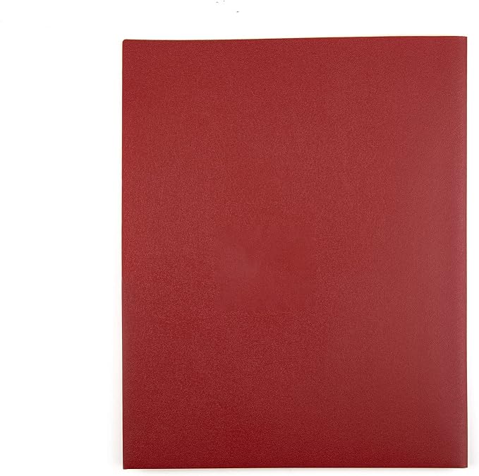 Mintra Poly Pocket Folders 3pk - Heavy Duty (Chili Oil/Arctic Ice/Green Olive)
