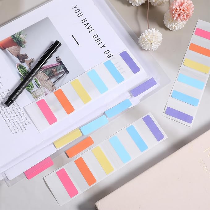 100 Pack Plastic Clear Document Folders, Clear Folders for Document | L-Type Folder Copy Safe Project Pockets, A4 Paper Sleeves Folder in Transparent with 60 Pieces Index Tabs for Office